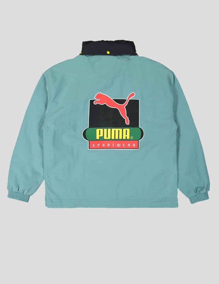 Colaborações PUMA x butter goods lightweight pop over top mineral blue